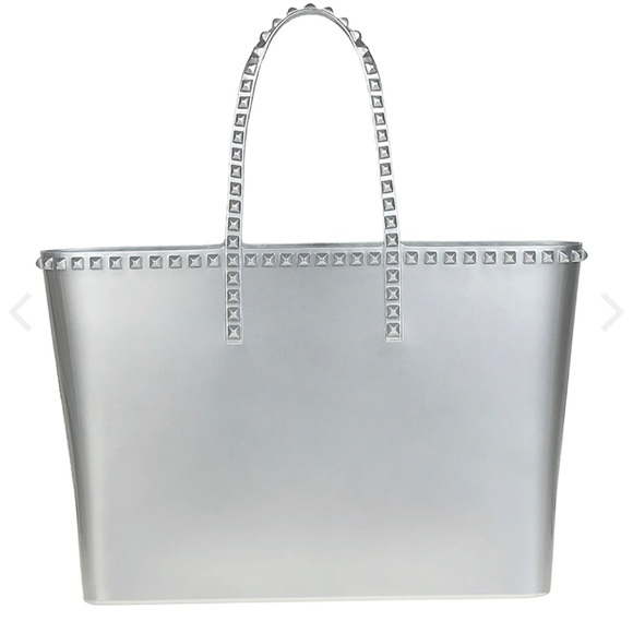 NWT CARMENSOL ANGELICA LARGE TOTE-METALLIC JELLY - Picture 3 of 4